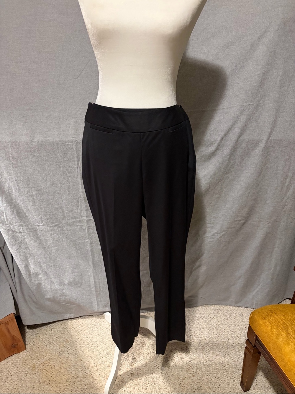White House Black Market Black Cropped Tailored Pants